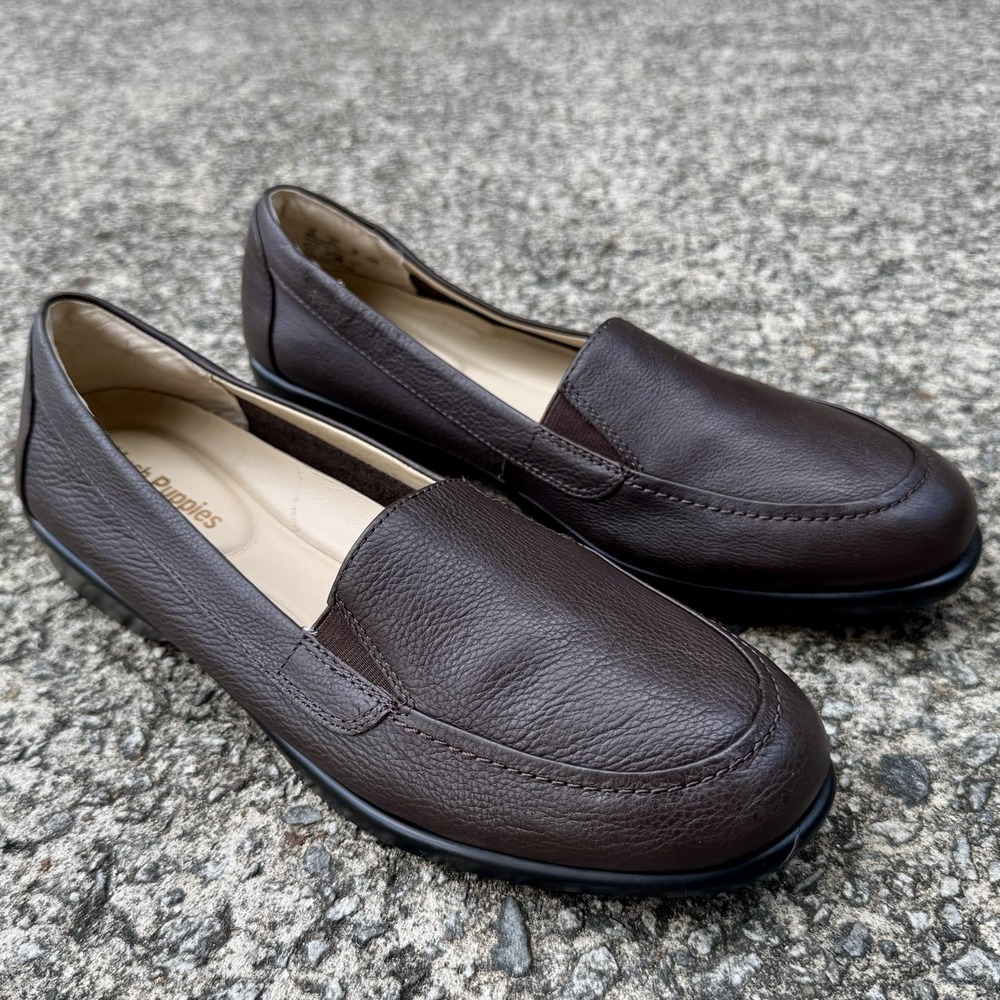 Hush Puppies Loafers Women's Sz 10 Tacye Hyatisse Brown Slip On HW06157-201 Flat